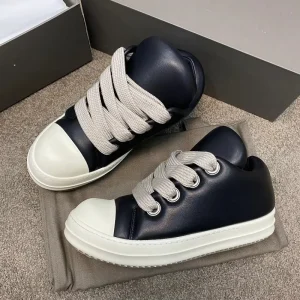 High Quality Men’s Luxury Casual Leather Sneakers Lace-Up Four Season Designer Shoes Fashion Trend Anti-Slippery Height Increase
