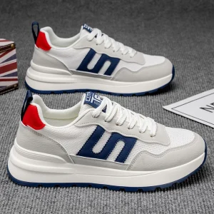 High Quality Men’s Sneakers Breathable Casual Walking Outdoor Running Sports Shoes Running Thick Soled Shoes