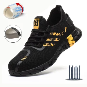 High Quality Men’s Work Safety Shoes Anti Static Anti Slip Light Weight Steel Material for Winter Summer Industrial Use