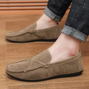 High Quality New Men’s Sliding Plaid Men’s Shoes Casual Men’s Walking Shoes