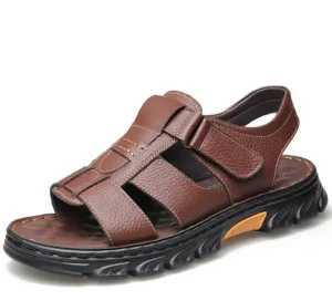 High Quality Summer Spring Men’s Outdoor Slip On Sandals with Open Toe Anti Slip Soft Rubber Soles