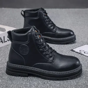 High Rise Work British Ankle Boots Full Platform Boots Men’s Shoes Men’s Sports Leisure Boots