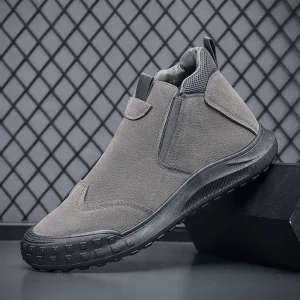 High Top Men’s Boots Shoes New Breathable Men’s Walking Shoes Trendy Rubber Anti-Slip Men’s Luxury Designer Casual Shoes