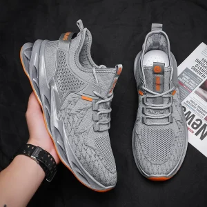 High quality Elastic Flying Woven Men’s Shoes