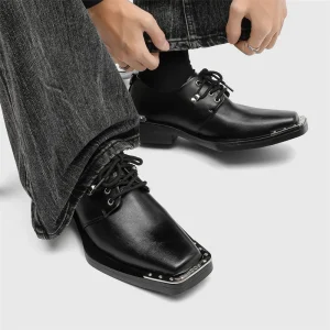 High quality New Spring Style Square toe Trendy Men’s Shoes