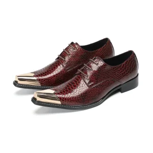 High quality Versatile Business Formal Men’s Leather Shoes New Model Genuine Leather with Embossed and Glossy Finish
