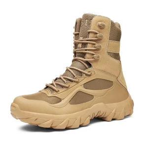 High top Tactical Shoes Men’s Lace up Work Botas for Men’s Outdoor Durable Tactical Boots
