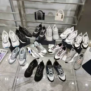 High version men’s and women’s thick soled breathable mesh sneakers height increasing outdoor casual shoes full b series