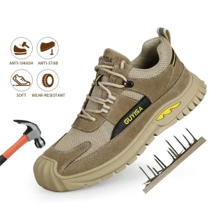 Hiqh Quality Industrial Workman Shoes Men’s Construction Protective Working Shoes Breathable Steel Toe Sport Safety Shoes