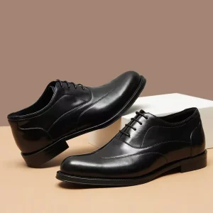 Hot Selling Products Fashion Ankle Walking Style Boots Men Business Shoes Genuine Leather Men’s Office Dress Shoes Oxfords