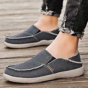 In Stock Quality Canvas Shoes Men Slip on Breathable Comfortable for Walking Casual Shoes Men Sneaker Boat Shoes Men’s Loafers
