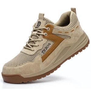 Industrial Breathable Men Working Sneakers Steel Toe Lightweight Safety Shoes for Men