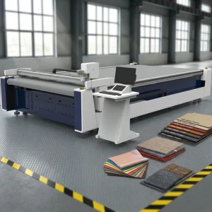 Industrial Fully Automatic Digital Eco-Friendly Oscillating Knife Cutter Solution for Complex Shape Cutting Leather Bags Shoes