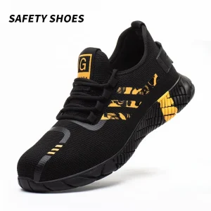 Industrial Safety Men’s Shoes Breathable Steel Toe Work Safety Shoes for Men