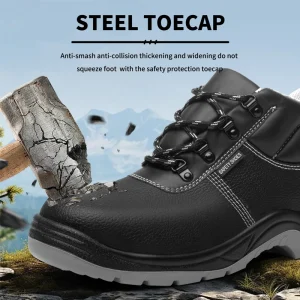 Industrial Safety Shoes Steel Toe Anti Puncture Oil Proofing Waterproof Winter High Boots Protective Work Men Construction