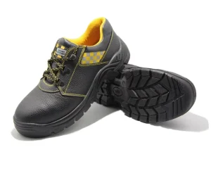 Industrial Steel Toe Safety Shoes for Factory Work Men’s Breathable Nubuck Leather Footwear