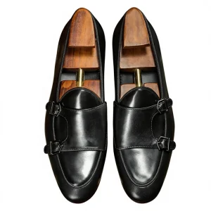 Italian Calfskin Men’s Business Casual Breathable Slip-On Loafers Genuine Leather Shoes