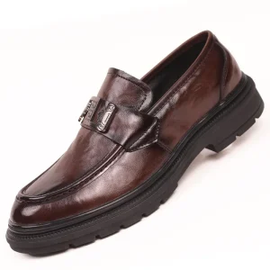 Italian Formal 38-44 Two-layer Cowhide EVA Rubber Black Ostrich Leather Men’s Wedding Shoes Slip-On Embroidered Light Weight