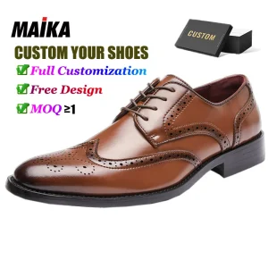 Italian Men’s Dress Shoes & Oxfords Genuine Cow Leather No Tie Lace Design Party Style Shoes for Men