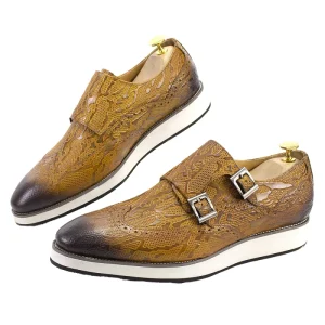 Italian Style Handmade Genuine Leather Men’s Dress Shoes Summer Slip-On Walking Style Shoes for Office Wedding Use