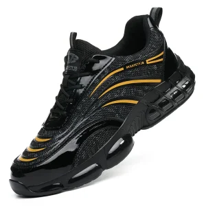JB362 New Outdoor Anti-Smash Safety Shoes Breathable Mesh Steel Toe Safety Shoes Men’s Puncture-Proof Sneakers