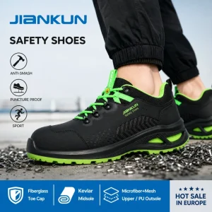 JIANKUN JK-25-24 New Style Unisex Air Cushion Safety Shoes Industrial Steel Toe Sneaker Lightweight Work