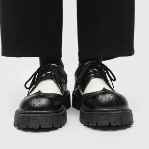 Japanese style Versatile Low top Oversized Derby British Casual Men’s Shoes Suitable for Pairing