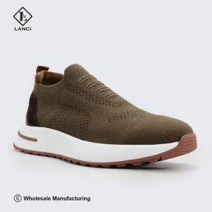LANCI Custom Knit Shoe Manufacturers Men’s Designer Sneakers Knit Premium Breathable Luxury Shoes For Men