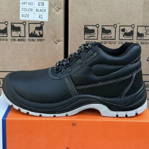 LIGHT BEARER 678 Industrial Safety Shoes Waterproof Leather Work Boots for Men’s Mining Construction Security Botas De Seguridad