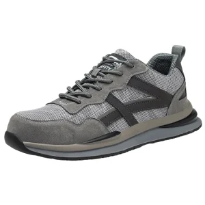 Labor Insurance Shoes Lightweight Breathable Deodorant Work Shoes Summer Men’s Casual Sports Safety Shoes with Rubber Bottom