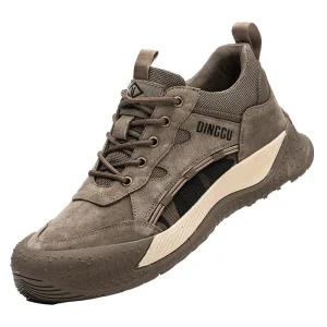 Labor Insurance Shoes Men’s Anti smashing Anti piercing Steel Head Wear resistant Non slip Safety protection Work Shoes