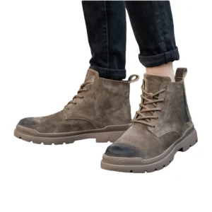 Labor Protection Men’s Anti Shock Anti Puncture Work Shoes for Welders with Comfortable Rubber Sole and Safe Design