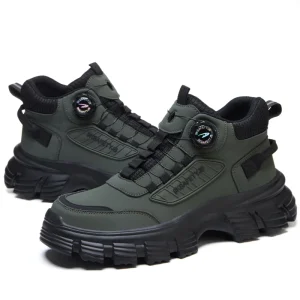 Lace up Eva Mens Fire Proof Working Rubber Outdoor Waterproof Hiking Winter Construction Safety Shoes Men Work Boots