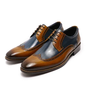 Lace up Genuine Leather Italian Design Oxford Casual Men Shoes