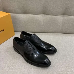 Lacing Strap Men Dress Oxford Shoes Elegant Style Top Quality Formal Full Genuine Leather Luxury L Shoes V