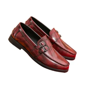 Large Size 39-46 Round Toe Men’s Casual Leather Shoes Breathable Solid Pattern Summer Autumn Winter Business Penny Loafers