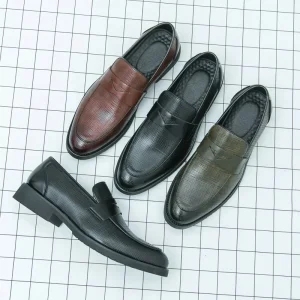 Large Size 48 Autumn Solid Color Fashion All Match Loafers Slip Ons 47 Men’s Superfine Fiber Shoes Breathable Dad 46