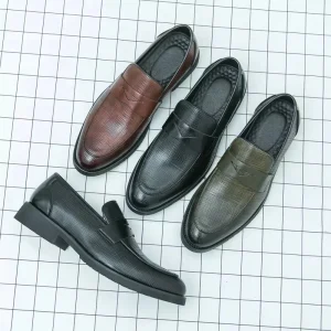 Large Size 48 Autumn Solid Color Fashion All-Match Loafers Slip-Ons 47 Men’s Superfine Fiber Shoes Breathable Dad Shoes 46