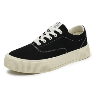 Large Size 48 Breathable Casual Walking Shoes Lace-up Men’s Casual Trendy Canvas Shoes
