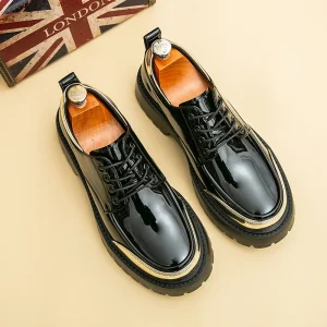 Large Size Men’s Summer Loafers Comfortable Flat Pointed Toe Casual Shoes in Solid PU Leather for Spring & Autumn Parties
