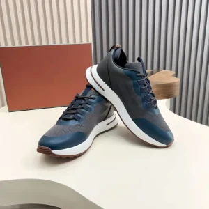 Large Size Sports Lightweight Mesh Color-Block Low-Top Casual Shoes