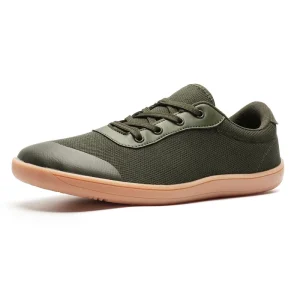 Large Size Summer Solid Lace Up Wide Toed Men’s Breathable Mesh EVA Running Shoes Wide Fit Casual Sports