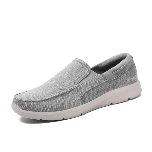 Latest Design Canvas Casual Walking Shoes Fashion Lightweight Men’s Slip-on Comfort Boat Shoes for Men
