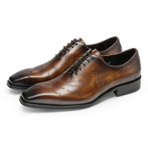 Latest Hot selling Men’s Genuine Leather Casual Business Cowhide Derby Shoes