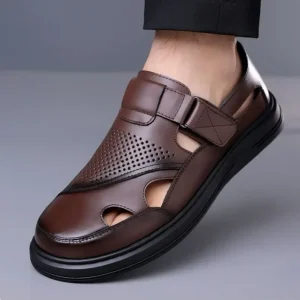 Leather Sandals Men’s Summer Casual Style Sports Men’s Outdoor Beach Shoes