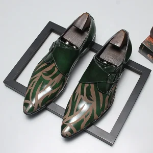 Leather Shoes Men’s Business Dress Shoes Genuine Leather Pointed Toe Trendy