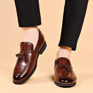 Leather Shoes Men’s Large Size 38-48 Casual Shoes Wedding Men’s Shoes