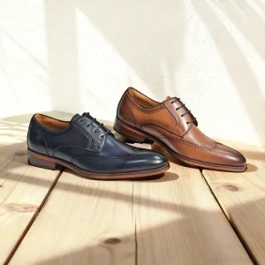 Leather Shoes for Men Brown Men’s Formal Shoes Office Business Shoes