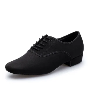 DC9010 Comfort Leather Bottom Big Size Men’s Ballroom Latin Dance Shoes Wedding Shoes Lace-Up Closure