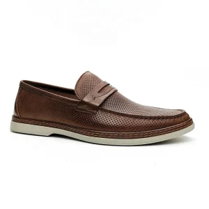 Light Breathable Slip-on Loafers Casual Men’s Leather Shoes Genuine